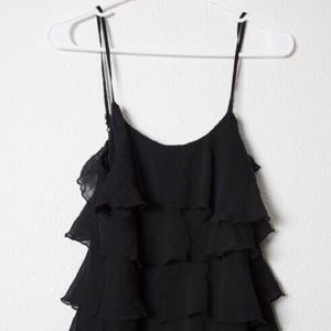 Cute Street Flower Black Tank | XL